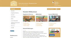 Desktop Screenshot of buecherei-warendorf.de